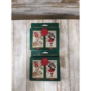 2- Saturday Evening Post J.C. Leyendecker Playing Cards Collectible Tin NEW